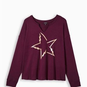 Torrid Star Sweatshirt Size 00 Medium